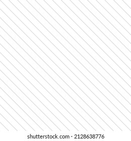 Line background. Diagonal lines seamless pattern. Simple stripe. Grey thin stripes patern. Gray stripes texture. Repeated straight geometric line. Repeating geometry backdrop for design prints. Vector