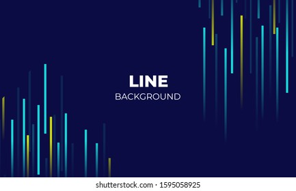 Line Background Moving In Motion Forward With Modern Gradient Style. Ready To Use. Vector Illsutration EPS 10