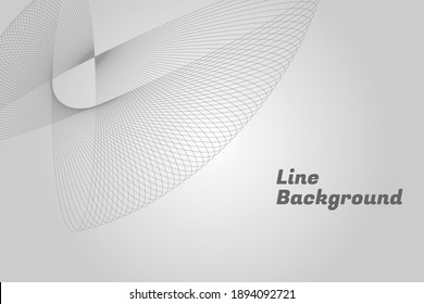 Ilustración vectorial premium de fondo de línea de alta calidad