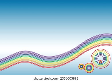 fondo de línea en colores arcoiris con una textura delgada