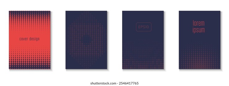 Conjunto de fondo de línea. Formas Modernas En Diseño Tecnológico. Formas Lineales Para Carpeta De Marca. Volante gráfico. Plantilla de semitono minimalista. Patrón Abstractas geométrico. Fondo de línea de moda