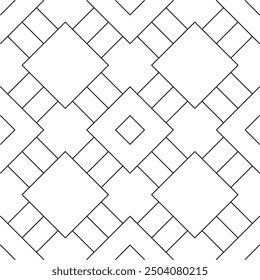 Line background stripe chevron square zigzag pattern seamless abstract vector design.