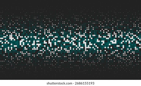Line Background. Summer Concept With Minimal Art. Linear Frame With Geometric Design. Halftone Flyer. Minimalist Dots Texture. Geometric Abstract Poster. Trendy Line Background