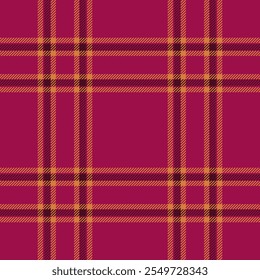 Line background textile texture, jpg seamless pattern plaid. Checking check tartan vector fabric in pink and orange colors palette.