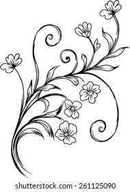 Line Background Wallpaper Designed Beautiful Bouquet Stock Vector ...