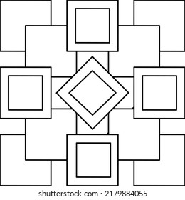 Linie für Hintergrundhintergründe und nahtlose Grafikansatz-Textur der Vektorgrafik-Liniendesign isoliert flachen trendigen Design für schöne Baumwollmuster bunte Stoffpapiere und Schafe