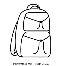 line backpack education school tool design