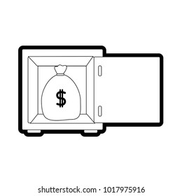 line bag with peso symbol inside strong box