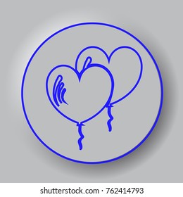 line balloon icon  for Internet icon and application icon. Vector eps 10.