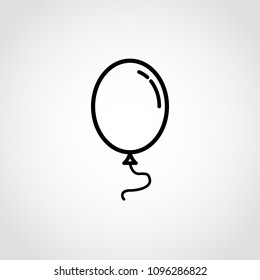 line balloon Icon, vector illustration on isolated white background