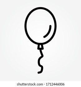 line balloon Icon vector illustration