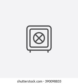 line bank safe Icon