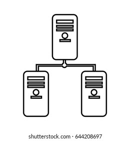 line banner data center digital connection
