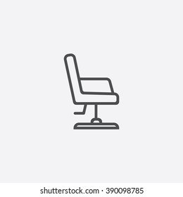 line barber chair Icon
