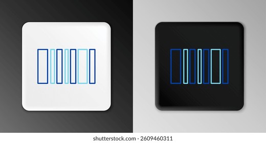 Line Barcode icon isolated on grey background. Colorful outline concept. Vector