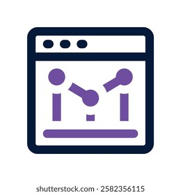line bars dual tone icon. vector icon for your website, mobile, presentation, and logo design.