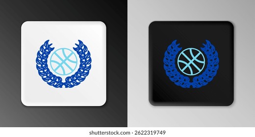Line Basketball game video icon isolated on grey background. Colorful outline concept. Vector