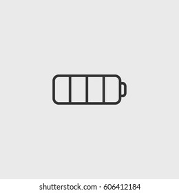 Line battery  icon illustration isolated vector sign symbo