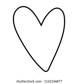 line beauty heart shape art style