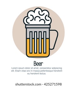 line beer design 