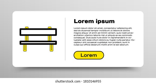 Icono del botón de línea aislado en fondo blanco. Concepto de esquema colorido. Vector