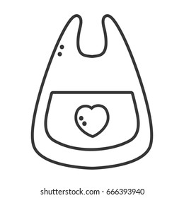 line bib baby tool that used to eat