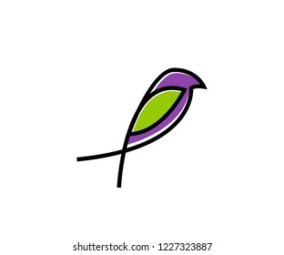 line bird logo vector