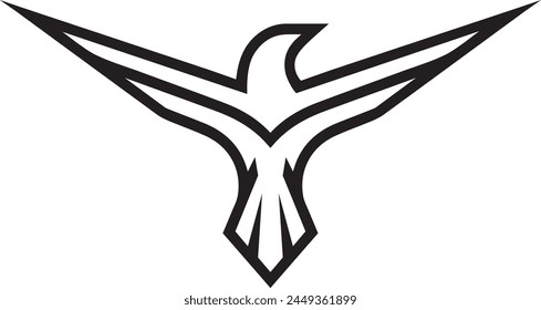 Line Bird Logo Vector Icon