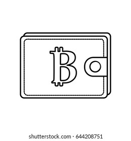 line bitcoin symbon in the wallet to save money