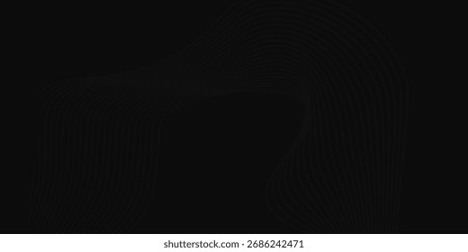 Línea Diseño de fondo abstracto negro. Moderno patrón de línea ondulada textura de lujo diagonal buena ilustraciones de arte simple