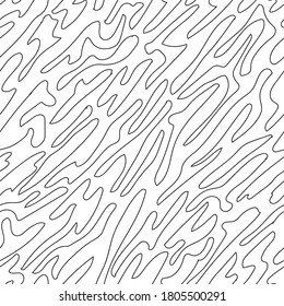 Line black doodle abstract vector illustrator Seamless pattern background design wallpaper.