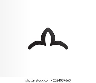 line and black logo design icon concept