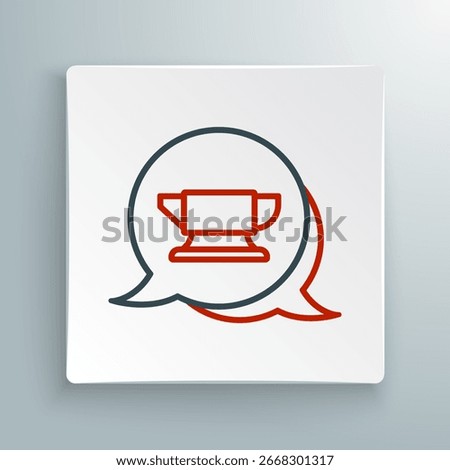 Line Blacksmith anvil tool icon isolated on white background. Metal forging. Forge tool. Colorful outline concept. Vector