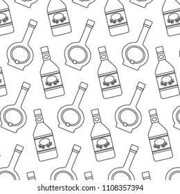 line blanco tequila and coctail bottle background