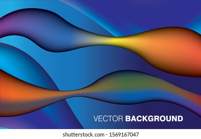 line blue abstract vector background 