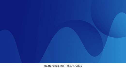Linha azul líquido onda fundo simples. Composição fluida das formas.