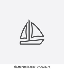 line boat Icon