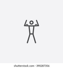 line bodybuilder Icon