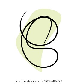 Boho de línea. Resumen de Line Art Boho. Resumen Diseño de arte vegetal para impresión, cubierta, papel pintado, arte de pared mínimo y natural. Ilustración vectorial.. Resumen Diseño de arte vegetal para impresión, cubierta, papel tapiz, M