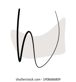 Line boho. Abstract Line Art boho. Abstract Plant Art design for print, cover, wallpaper, Minimal and natural wall art. Vector illustration.. Abstract Plant Art design for print, cover, wallpaper, M
