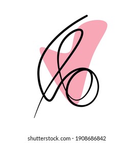 Line boho. Abstract Line Art boho. Abstract Plant Art design for print, cover, wallpaper, Minimal and natural wall art. Vector illustration.. Abstract Plant Art design for print, cover, wallpaper, M