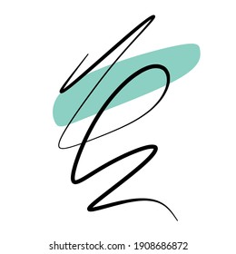 Line boho. Abstract Line Art boho. Abstract Plant Art design for print, cover, wallpaper, Minimal and natural wall art. Vector illustration.. Abstract Plant Art design for print, cover, wallpaper, M
