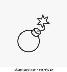 Line bomb icon