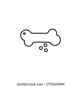line bone icon, simple element from Pet-vet set, for web and mobile
