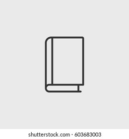 Line book  icon illustration isolated vector sign symbol