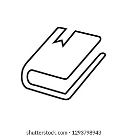 line book Icon, logo on white background