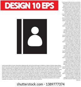 line book Icon . Lorem Ipsum Illustration design