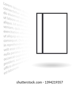 line book Icon . Lorem Ipsum Illustration design