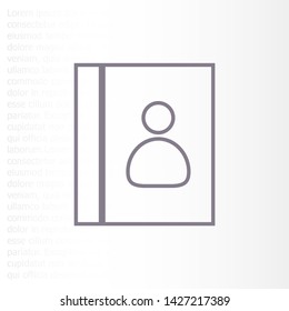 line book Icon . Lorem Ipsum Illustration design