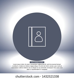 line book Icon . Lorem Ipsum Illustration design